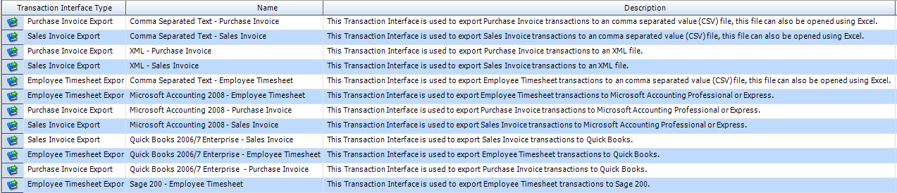 About Transaction Interfaces